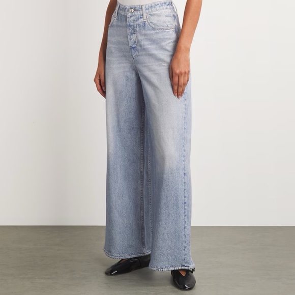 Cropped Miramar Sofie Wide-Leg Jeans Rag & Bone Women's 25 - Picture 2 of 11